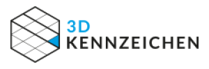 3D-Kennzeichen Logo