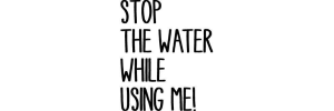 STOP THE WATER Logo